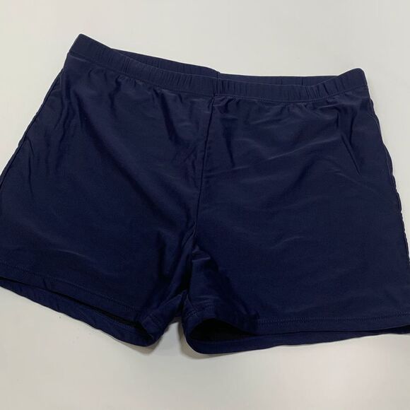 Baleaf Womens Athletic Cycling Shorts Stretch Lightweight Navy XXL - Picture 1 of 4